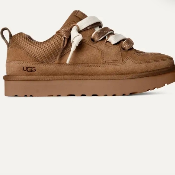 UGG Shoes - UGG Tan Sneakers with Cream Laces